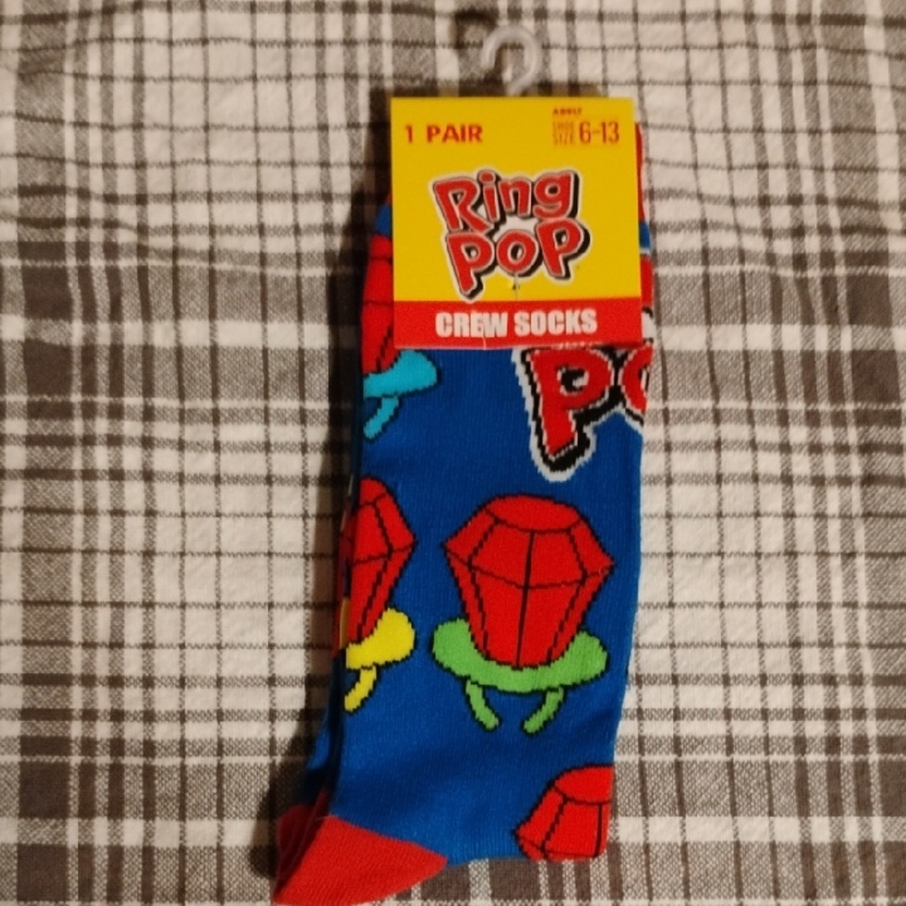 🍭 Ring Pop Socks – Fun Candy-Themed Socks (Adult Size 6–13) NWT 🍭